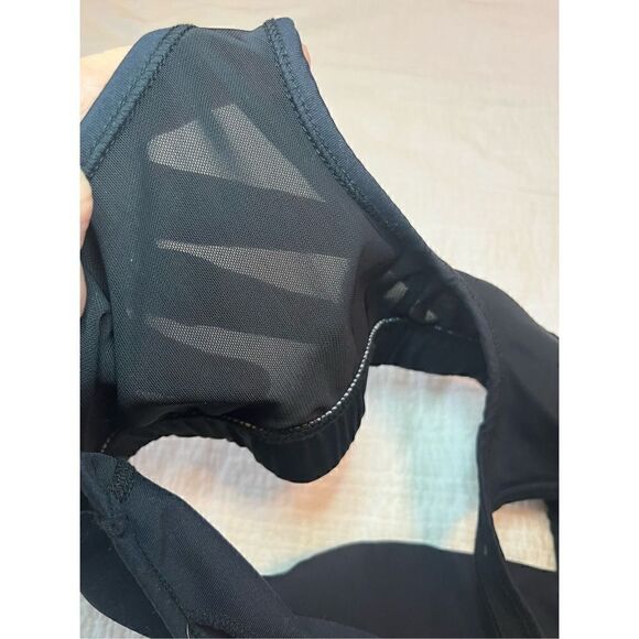 New Electric & Rose Criss Cross Mesh Sports Bra Top - Picture 4 of 5